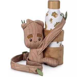 Guardian of The Galaxy Marvel Groot Water Bottle With Plush Carrier